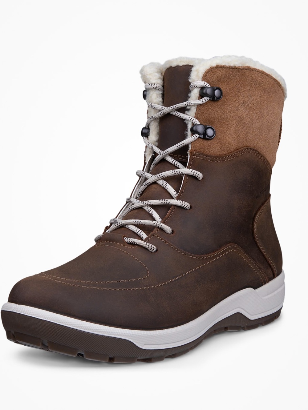 ECCO Trace Lite Nubuck Waterproof Winter Boot, Brown, EU37/6.5 NWT FLAW